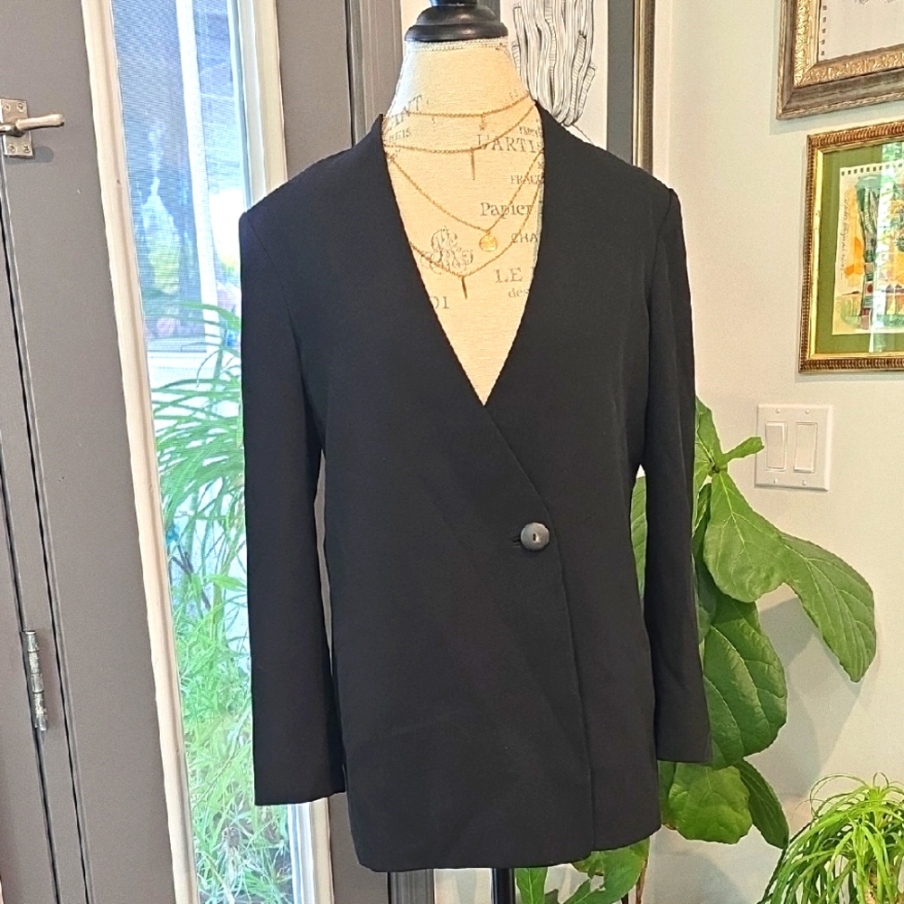Vince Black Classic Blazer Professional Suit Jacket